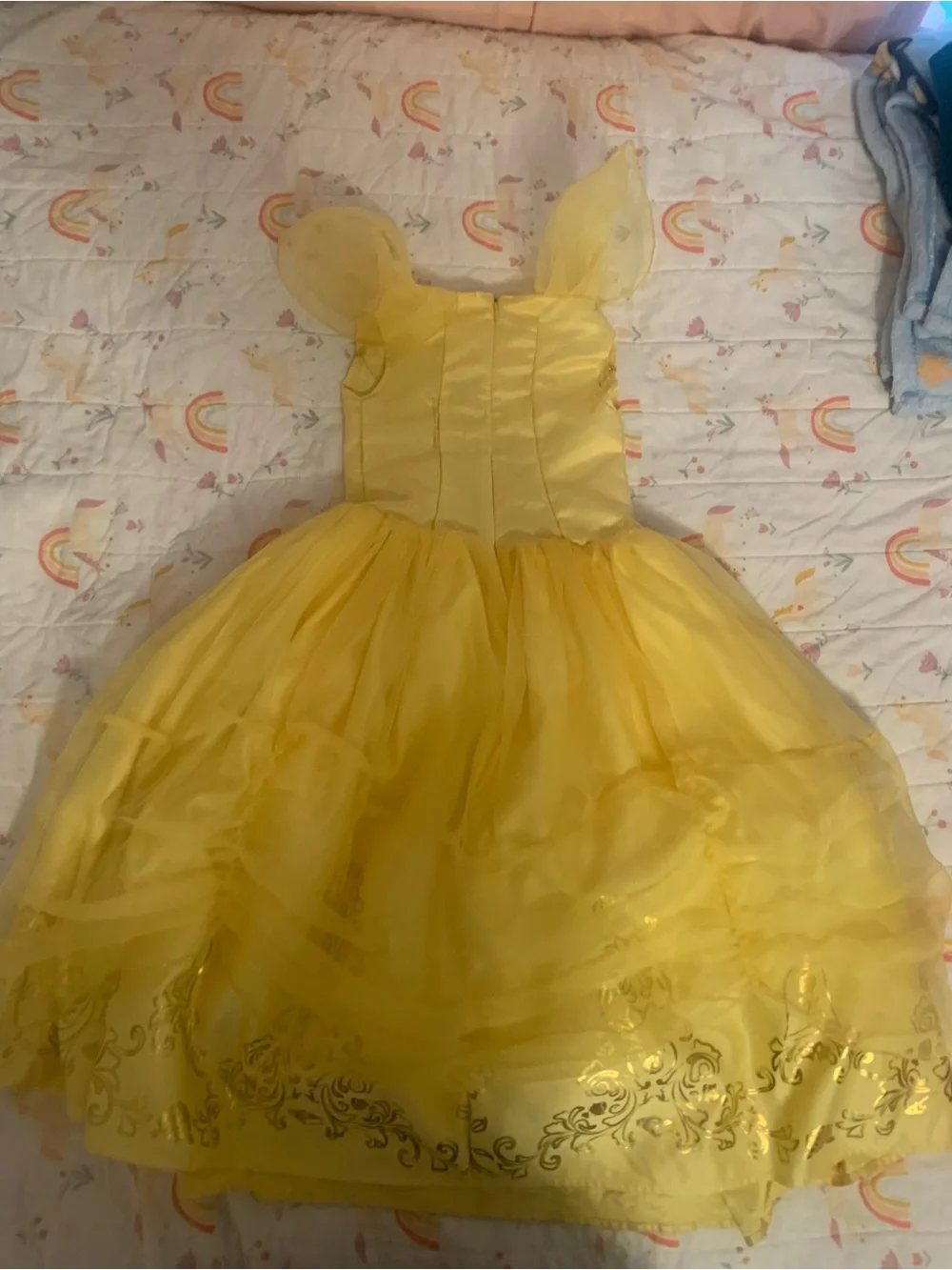 Disney Yellow Bella-Inspired Princess Dress Costume